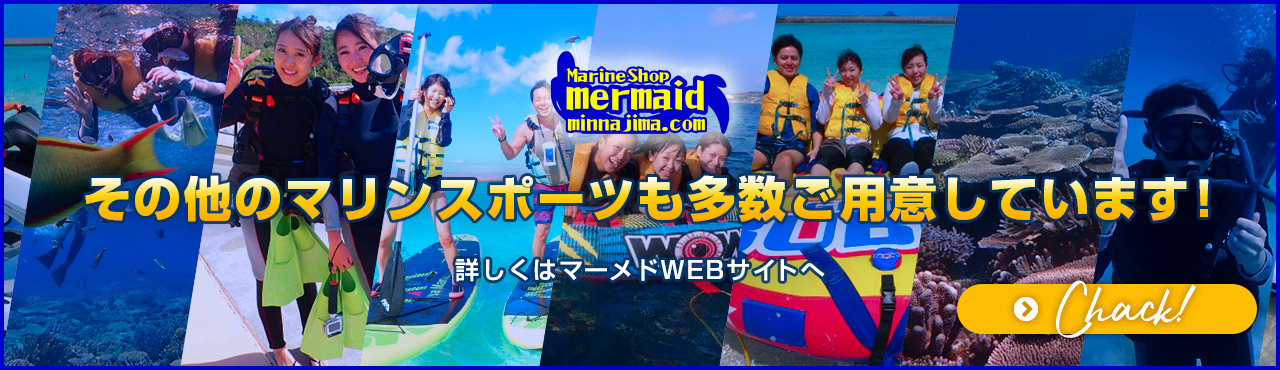 「マリンショップ・マーメイド」その他のマリンスポーツも多数ご用意しています!